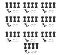 Emuca Piedino regolabile 2032417 per cucina o bagno, nero H 100 mm, set di 40 pezzi
