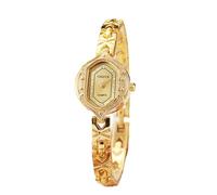 Dacdyi Piccolo orologio da polso elegante da donna al quarzo orologio da polso vintage con design ornato, Oro - Oro