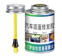 Dachhimmel Kleber Auto - 100ml Reparaturkleber Mit Pinsel, Hitzebeständiger Textilkleber Innenraum, Transparenter Polsterkleber Für Stoff Leder, Kfz Dachgewebekleber | Für Fahrzeughimmel Sofas