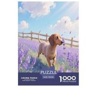 Dachshund 1000 Piece Puzzle Games for Adults Fun, Challenging & Brainteasing Jigsaw Puzzle Cane domestico Home Decors for Adults Gifts 70x50cm/1000pcs