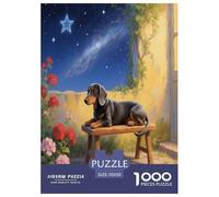 Dachshund 1000 Piece Puzzle Games for Adults with Extra Fun Challenges Jigsaw Puzzle Cane domestico Home Decors for Adults Gifts 70x50cm/1000pcs