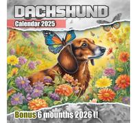 Dachshund Calendar 2025-2026: 18 Months of The Animal from Jan 2025 to Jun 2026|Great Gift For Organizing & Planning, US Holidays|Kalender Calendario Calendrier