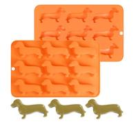 Dachshund Chocolate Mold Silicone Food Ice Tray with Dachshund Dog Shape
