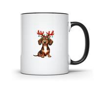Dachshund Christmas Tazza Microonde Mug Ceramica Tazze Per Cappuccino Casa Ufficio 330Ml