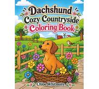 Dachshund Cozy Countryside Coloring Book: Simple and Bold Illustrations for Relaxation and Stress Relief | A Cute Gift for Animal Lovers, Dachshund Fans and Dog Moms & Dads