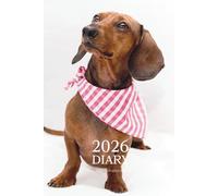 Dachshund Dog 2026 diary and journal, 52 week per view diary