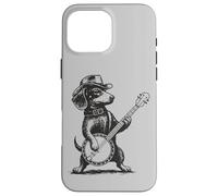 Dachshund-Dog Banjo Suonatore di banjo Country-Music Banjo Custodia per iPhone 16 Pro Max