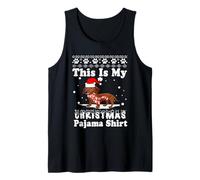 Dachshund Dog Funny Xmas Sweater This Is My Christmas Pajama Canotta