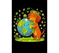 Dachshund Earth Day Dog Owner Journal Notebook: Perfect for note-taking, planning, work, travel, idea jotting, habit tracking, 120 Pages, Medium 6 x 9 Inches