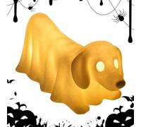 Dachshund Ghost Lamp, Carina Ghost Nightlight, Spooky Dog Light 15x10x8cm/5.91x3.94x3.15 pollici compatto e leggero/morbido, bagliore ambientale per accenti di arredamento festivo o quotidiano