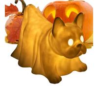 Dachshund Ghost Lamp, Carina Ghost Nightlight, Spooky Dog Light 15x10x8cm/5.91x3.94x3.15 pollici compatto e leggero/morbido, bagliore ambientale per accenti di arredamento festivo o quotidiano