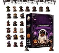 Dachshund Halloween Advent 24 Days Dog Ornament Countdown Calendar