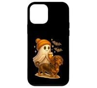 Dachshund Halloween Ghost Walking Dachshund Dog Custodia per iPhone 12 mini