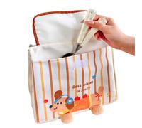 Dachshund Lunch Tote - Thick Insulated Foil Interior, Spacious Hand Carry F | Dachshund Lunch Tote - Thick Insulated Foil Interior, Spacious Hand Carry Food Bag, Cute Puppy , Portable Design | Reu