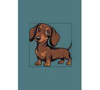 Dachshund Notebook: A cute sausage dog notebook - ideal for students, dog mums and sausage dog fans. A4, 120 pages, lined