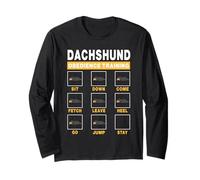 Dachshund Obedience Training Dog Guide To Trainer Dog Lover Maglia a Manica