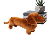 Dachshund Plush - Plush And PP Cotton, 37cm, Cute Doll, Realistic Dog, Soft And Huggable | Decorative Toy, Playful Design For Home, Bedroom, Party, Car, Girls, Boys, Halloween, Easter