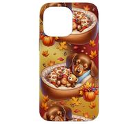 Dachshund Puppy Autumn Vibes For Cozy Fall Women Wiener Dog Custodia per iPhone 14 Pro Max