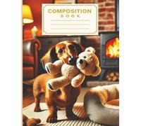 Dachshund Puppy Notebook: Cute Dog Composition Book, 8.5x11 Inch, 100 Pages, Wide Ruled with Margin Adorable Dachshund Cover Lined School Journal for Kids and Teens