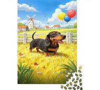 Dachshund Puzzle 1000 Pezzi Adulti, Allenamento Mentale, Attività Collettiva, Oggetto Decorativo, Idea Regalo Originale 1000pcs (75x50cm)