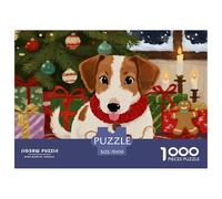 Dachshund Puzzle 1000 Pezzi Fun Per Adulti E Bambini Dai 12 Anni,Christmas for Pet Dogs, Pacchetto Di Alta Qualità Con Sfide Extra Divertenti, Regalo Romantico Per Uomini E Donne 70x50cm/1000pcs
