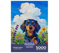 Dachshund Puzzle 1000 Pezzi Fun Per Adulti E Bambini Dai 12 Anni,pet Dog, Intrattenimento Creativo Idea Regalo Per Lei O Lui Per Uomini E Donne 70x50cm/1000pcs