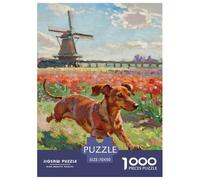 Dachshund Puzzle 1000 Pezzi Fun Per Adulti,pet Dog, Intrattenimento Creativo Idea Regalo Per Lei O Lui Per Uomini E Donne 70x50cm/1000pcs