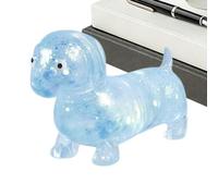 Dachshund Stress Toy - Silicone, Soft Sparkly Glitter Squeeze Dog Toy, Adorable Sensory Fidget Decompress Puppy Toys | Cute Animal Toys For Teens Young Adults Office Home Travel