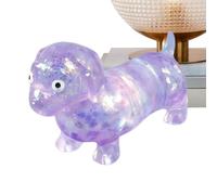 Dachshund Stress Toy - Silicone, Soft Sparkly Glitter Squeeze Dog Toy, Adorable Sensory Fidget Decompress Puppy Toys | Cute Animal Toys For Teens Young Adults Office Home Travel
