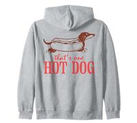 Dachshund That's One Hot Dog Fun Art Felpa con Cappuccio