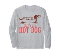 Dachshund That's One Hot Dog Fun Art Maglia a Manica