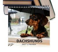 Dachshund Wall Calendar 2027-21x21 cm/Reliable