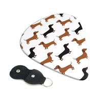 Dachshund Weiner - Plettri per chitarra con stampa di cani da compagnia, 6 pezzi, per chitarra acustica, elettrica, basso, chitarre acustiche, ukulele, sottili, medi, spessi, 0,96 mm