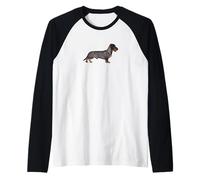Dachshund Wire haired Wiener Dog Love Cute Dachshund Dog Maglia con Maniche Raglan