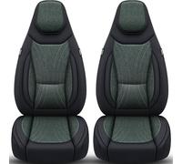 Dacia Logan 2° genere 2012-20 - Coprisedili compatibili in nero/verde oliva C13