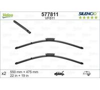 Dacia Logan MCV Spazzola Tergicristallo Anteriore Flat 17-22 Valeo OEM 577811