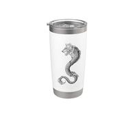 Dacian Wolf o Dacian Draco Romeno Standard Bicchiere termico in acciaio inox doppia parete