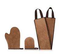 Dacitiery Guanto autoabbronzante Set 3 in 1 Tan Mitt Applicator Self Tanning Mitt Applicatore riutilizzabile Guanto abbronzante per Self Tan per Mit Back Applicatore