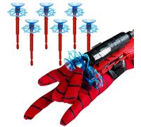 Dacitiery Ragnatela Shooter per bambini, Spider Launcher Set di giocattoli da polso per ragazzi (1 lanciatore, 6 proiettili e 1 guanti)