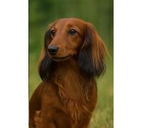 Dackel-Liebe: Liniertes Notizbuch mit Langhaar-Dackel: Perfekt für Dackel-Fans - 120 linierte Seiten zum Schreiben, Planen und Notieren