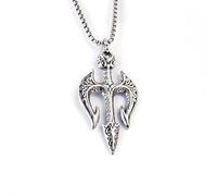 DACKLOONG Collana con ciondolo a forma di Tridente Poseidone, da uomo, vintage, mitologia greca, amuleto dell'oceano