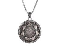 DACKLOONG Collana da uomo con ciondolo a forma di croce e stella, stile gotico, punk, amuleto