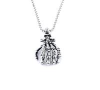 DACKLOONG Collana da uomo con ciondolo a forma di teschio, stile hip hop, gotico, biker, punk