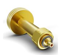 DACKZZM Adattatore per bombole di gas GPL, 21,8 mm ottone adattatore GPL per riempire bombole vuote, Dish adattatore gas GPL in Francia, Italia, Germania orientale, Svezia, Balcani, Europa orientale