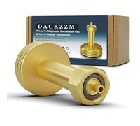 DACKZZM LPG adattatore bombole a gas adattatore in ottone per riempire bottiglie d'aria, adattatore da 21,8 mm, per Francia, Italia, Germania orientale, Svezia, Balcani e Europa orientale