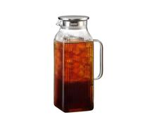 d'acqua | 2000 ml trasparente grande contenitore ispessito con manico - Caraffa in per acqua, per bevande, liquidi, casa, cucina, frigorifero, feste estive, feste di famiglia,