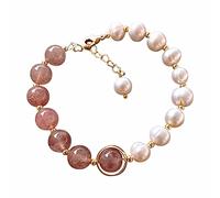 d'acqua con braccialetto di rosa Braccialetto di design di tendenza di Temperamento retrò Bracciali Abbondanza (Pink, One Size)