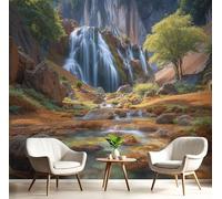 DACRWEKZ Carta da parati fotografica con Flusso dell'acqua nel suolo, Scenario naturale, 250 x 175 cm, poster grande per soggiorno, camera da letto, sfondo TV