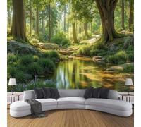 DACRWEKZ Carta da parati fotografica effetto 3D con scena nella foresta alberi alti, 250 x 175 cm, può essere utilizzata in soggiorno, cucina, camera da letto, cameretta dei bambini, studio