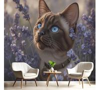 DACRWEKZ Carta da Parato Foto con Design di Illustrazione Realistica, 250x175cm - Stampa Artistica Premium da Parete, Poster Decorativo Moderno - L'Airone Stava Sulla Riva Del Fiume - Blu Scuro